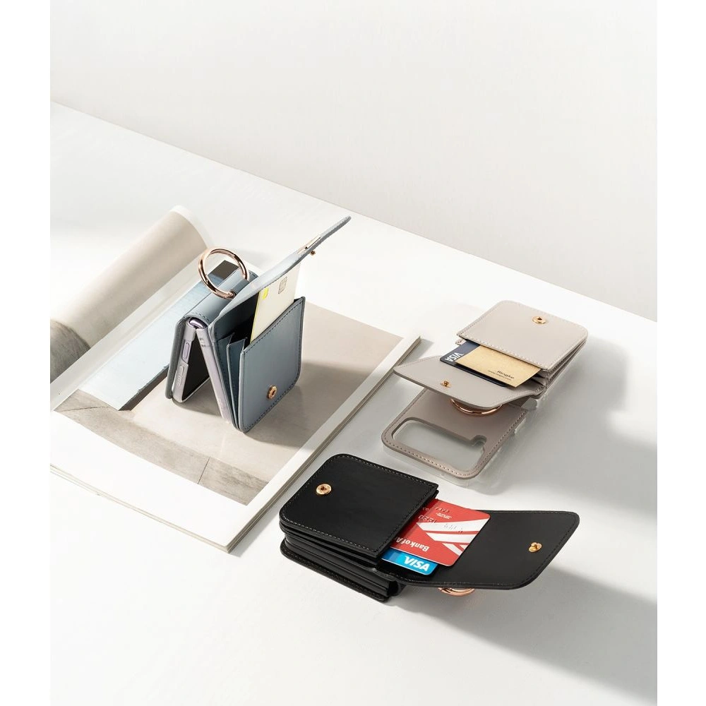 Wholesale Ringke Signature Card Pocket Samsung Galaxy Z Flip 4 Dove Grey - RGK1712 - {ean13} - Hurt