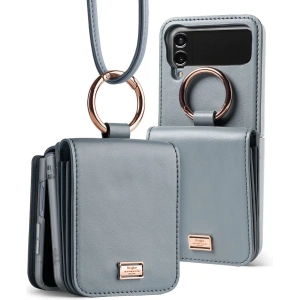 Wholesale Ringke Signature Card Pocket Samsung Galaxy Z Flip 4 Ash Blue - RGK1713 - {ean13} - Hurt