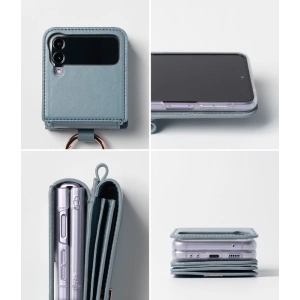 Wholesale Ringke Signature Card Pocket Samsung Galaxy Z Flip 4 Ash Blue - RGK1713 - {ean13} - Hurt