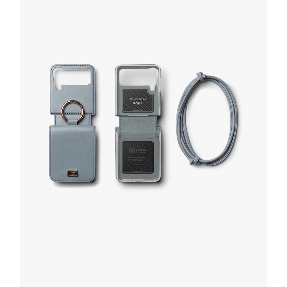 Wholesale Ringke Signature Card Pocket Samsung Galaxy Z Flip 4 Ash Blue - RGK1713 - {ean13} - Hurt
