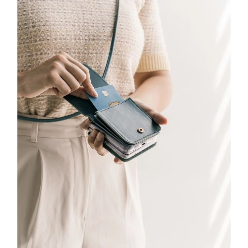 Etui Ringke Signature Card Pocket Samsung Galaxy Z Flip 4 Ash Blue