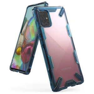 Case Ringke Fusion-X Samsung Galaxy A71 Space Blau