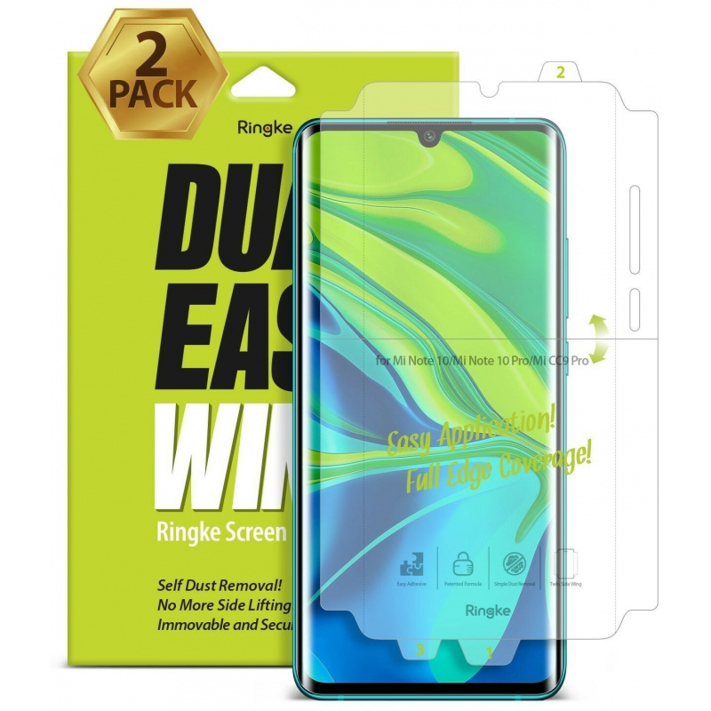 Ringke Distributor - 8809688896736 - RGK1088 - Ringke Dual Easy Wing Full Cover Xiaomi Mi Note 10/Note 10 Pro [2 PACK] - B2B homescreen