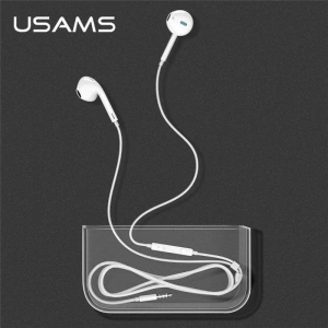 Hurtownia GSM - Stereo sluchátka USAMS EP-22 bílé/white HSEP2201 jack 3,5mm - USA706WHT - {ean13} - Hurt
