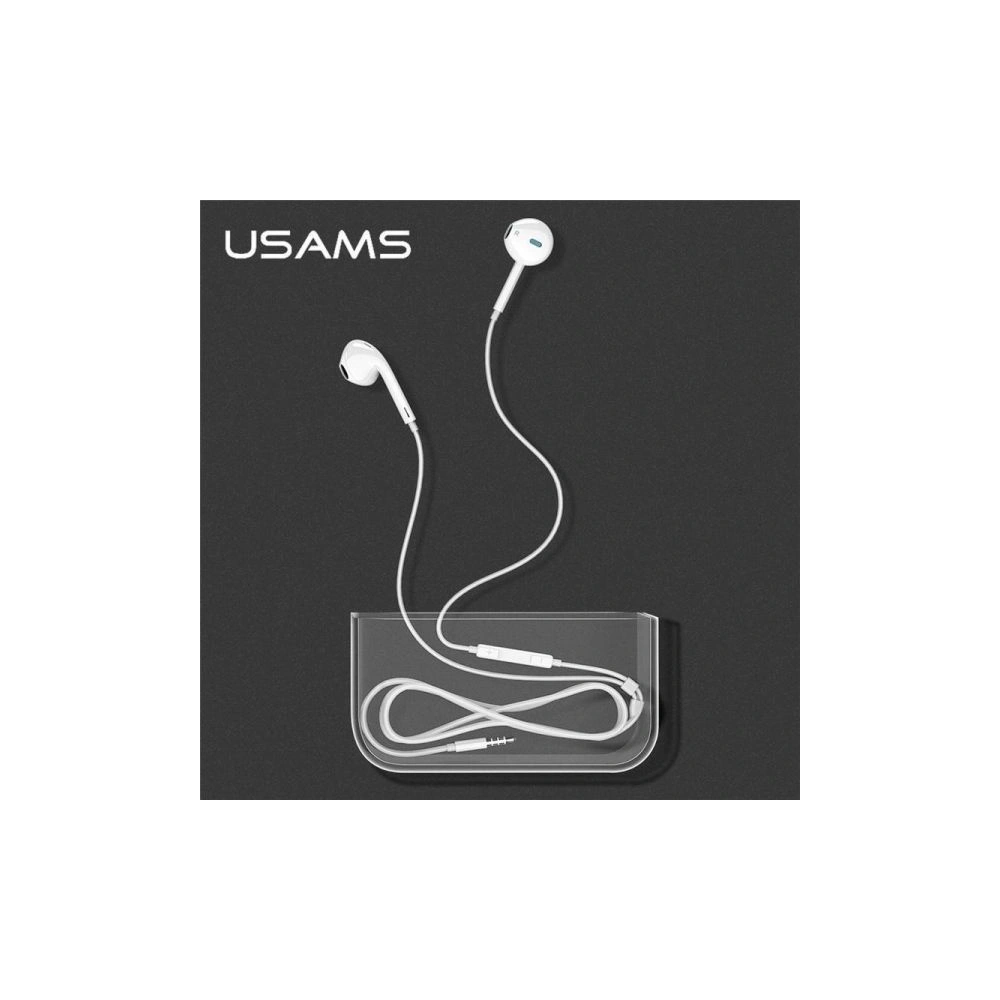 Hurtownia GSM - Słuchawki stereo USAMS EP-22 biały/white HSEP2201 jack 3,5mm - USA706WHT - {ean13} - Hurt