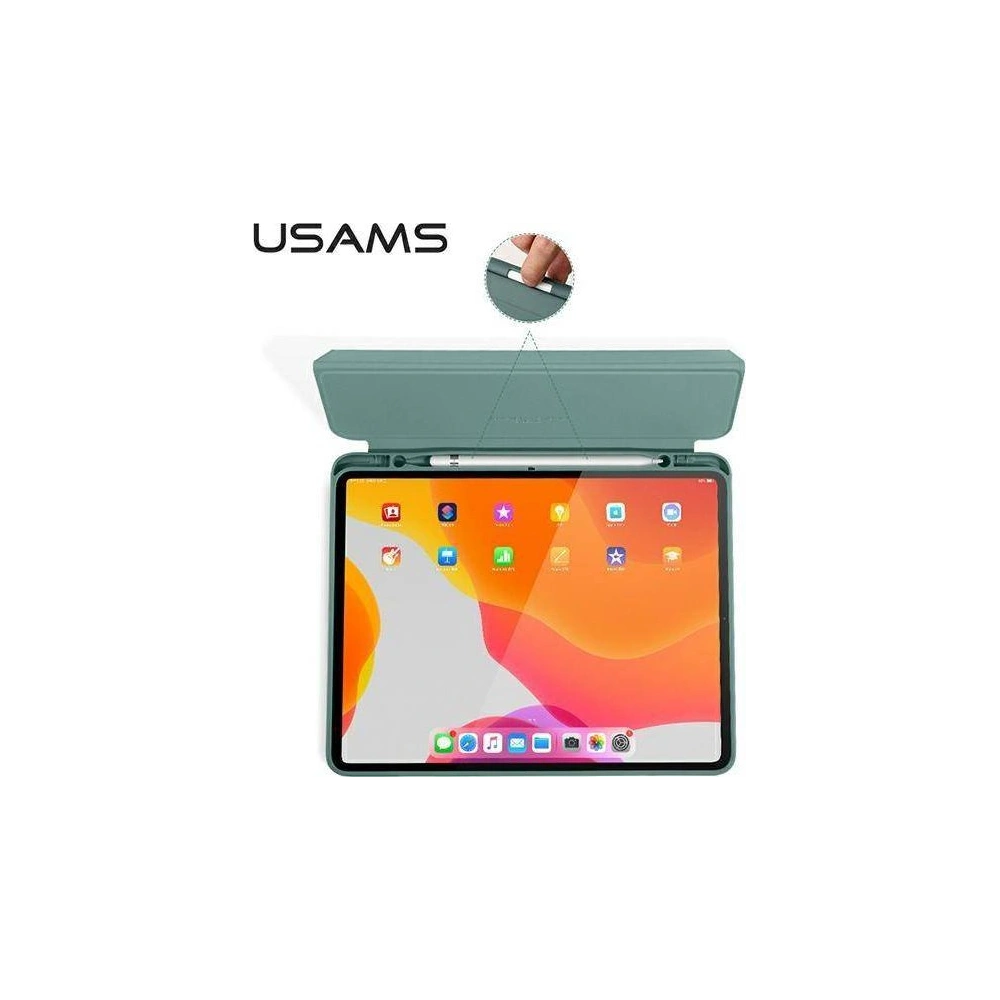 Hurtownia GSM - Etui USAMS Winto Apple iPad Air 10.9 2020 (4. generace) tmavě zelené/dark green IP109YT04 Smart Cover - USA162GRN - {ean13} - Hurt