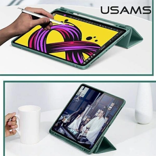 Etui USAMS Winto Apple iPad Air 10.9 2020 (4. generacji) ciemny zielony/dark green IP109YT04 Smart Cover