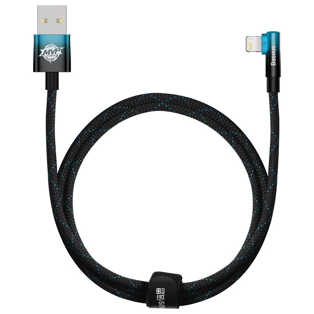 Hurtownia GSM - Kabel úhlový Baseus MVP 2 Elbow Power Delivery USB/Lightning 1m 2.4A modrý - BSU3622 - {ean13} - Hurt