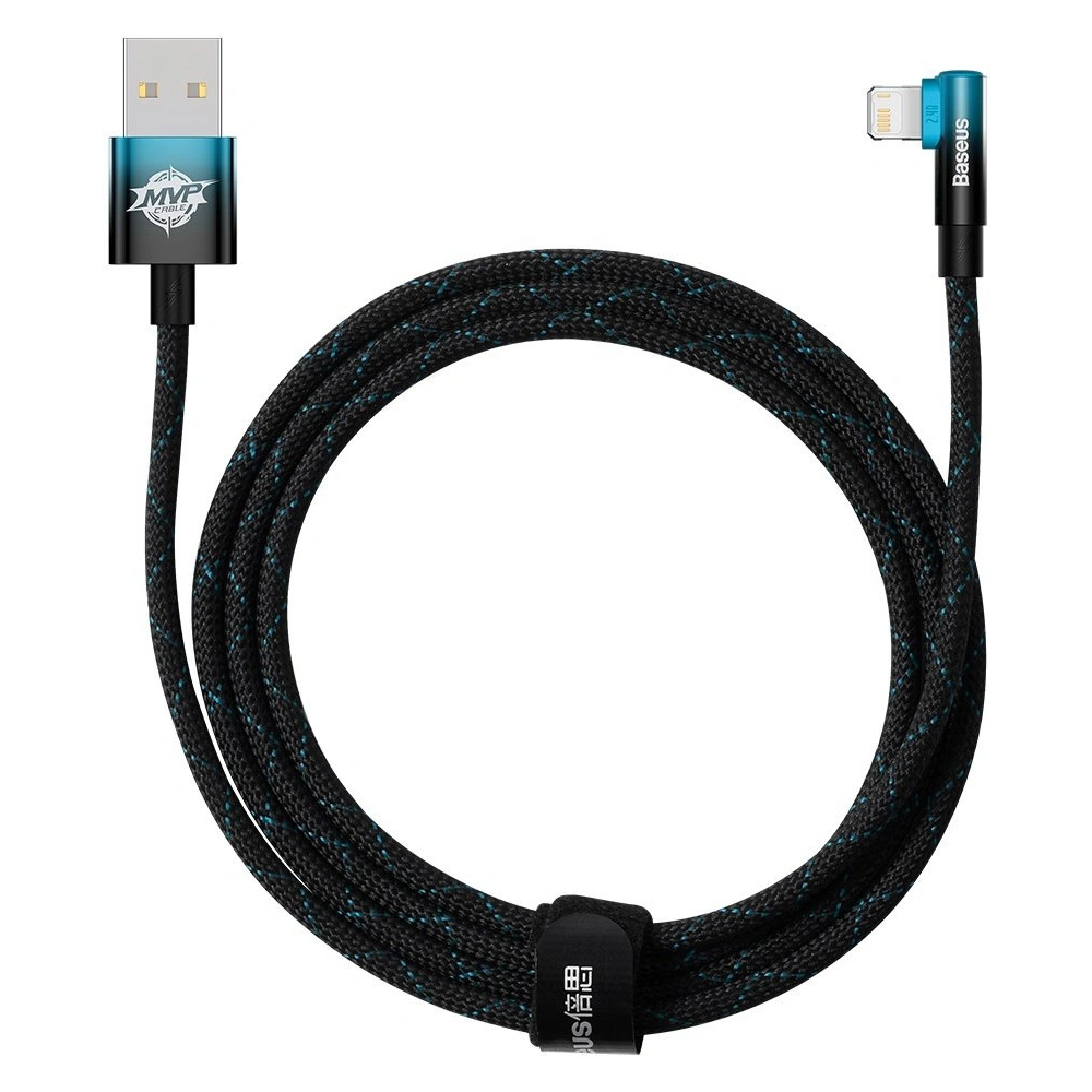 Hurtownia GSM - Kabel kątový Baseus MVP 2 Elbow Power Delivery USB/Lightning 2m 2.4A modrý - BSU3623 - {ean13} - Hurt