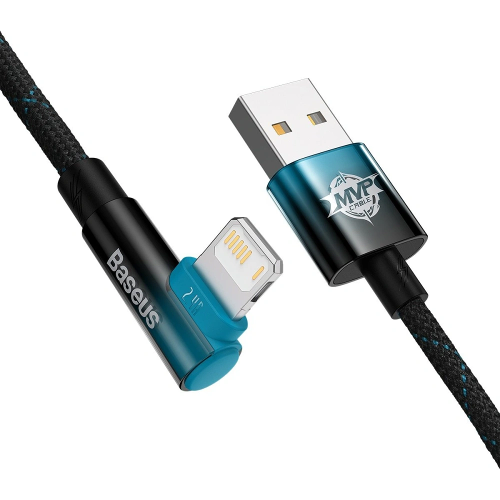 Hurtownia GSM - Kabel kątový Baseus MVP 2 Elbow Power Delivery USB/Lightning 2m 2.4A modrý - BSU3623 - {ean13} - Hurt