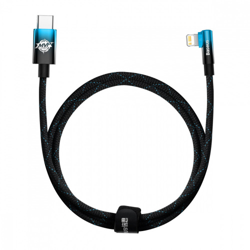 Baseus Distributor - 6932172612351 - BSU3624 - Baseus MVP 2 Elbow Angle Cable Power Delivery USB-C/Lightning 1m 20W blue - B2B homescreen
