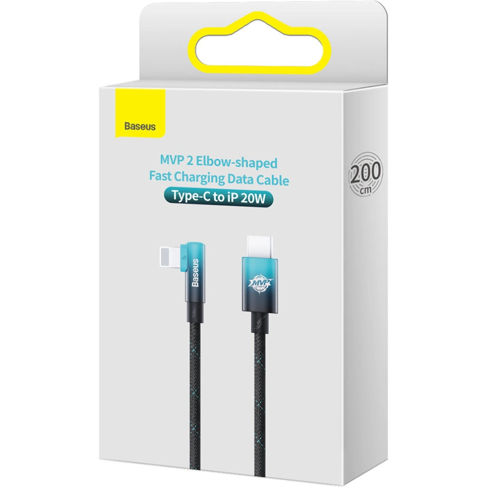 Hurtownia GSM - Kabel úhlový Baseus MVP 2 Elbow Power Delivery USB-C/Lightning 2m 20W modrý - BSU3625 - {ean13} - Hurt
