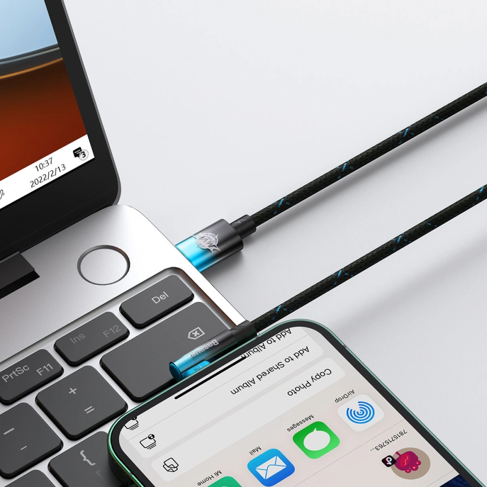 Hurtownia GSM - Winkelkabel Baseus MVP 2 Elbow Power Delivery USB-C/Lightning 2m 20W blau - BSU3625 - {ean13} - Hurt