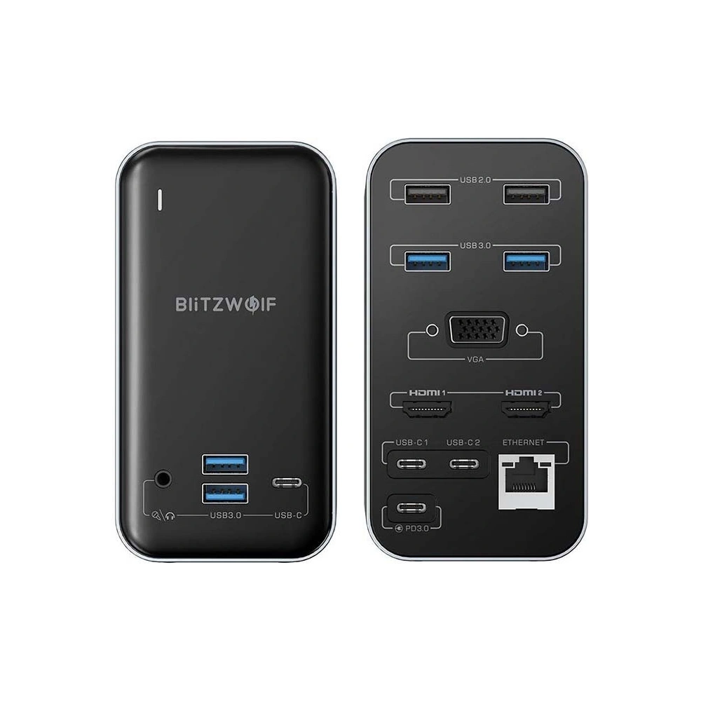Hurtownia GSM - Hub 15w1 Blitzwolf BW-TH14 (verze s konektorem VGA) - BLZ444 - {ean13} - Hurt