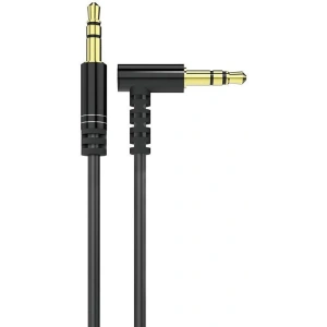 Wholesale Dudao angled cable AUX mini jack 3.5mm cable 1m black (L11 black) - DDA3 - {ean13} - Hurt