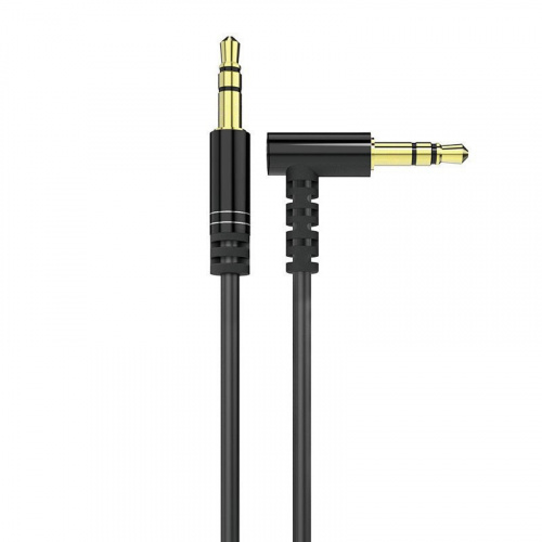 Dudao Distributor - 6970379617175 - DDA3 - Dudao angled cable AUX mini jack 3.5mm cable 1m black (L11 black) - B2B homescreen