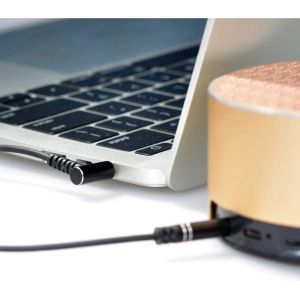 Wholesale Dudao angled cable AUX mini jack 3.5mm cable 1m black (L11 black) - DDA3 - {ean13} - Hurt