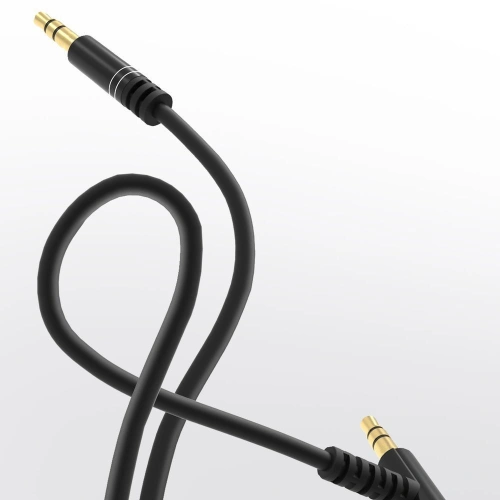 Kabel audio kątowy Dudao AUX mini jack 3.5mm 1m biały (L11)