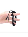 Wholesale Dudao long stretchable cable AUX mini jack 3.5mm spring ~ 150cm black (L12 black) - DDA5 - {ean13} - Hurt