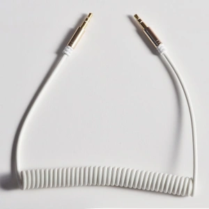 Wholesale Dudao long stretchable cable AUX mini jack 3.5mm spring ~ 150cm black (L12 black) - DDA5 - {ean13} - Hurt