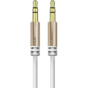 Wholesale Dudao long stretchable cable AUX mini jack 3.5mm spring 150cm white (L12 white) - DDA6 - {ean13} - Hurt