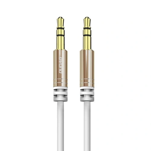 Kabel audio sprężynowy Dudao AUX mini jack 3.5mm ~150cm biały (L12)