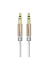 Kabel audio spružinový Dudao AUX mini jack 3.5mm ~150cm bílý (L12)