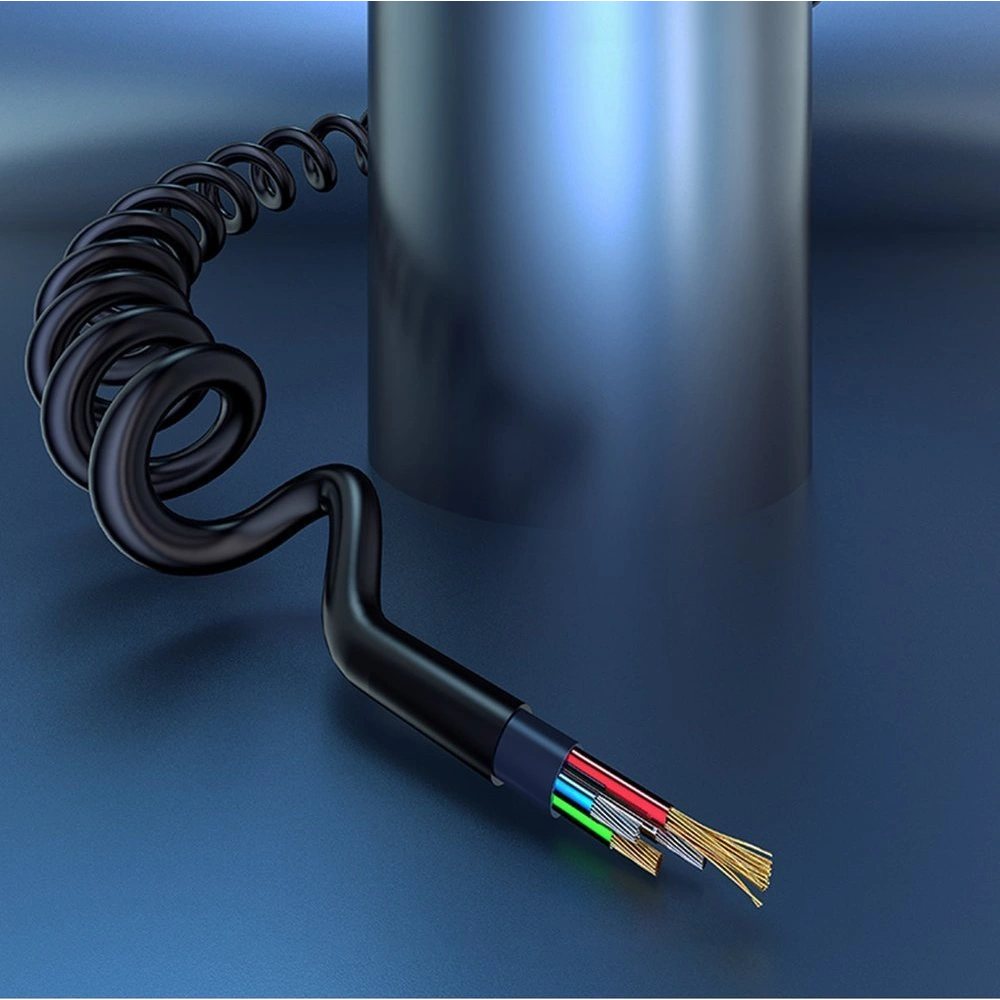 Hurtownia GSM - Kabel audio spružinový Dudao AUX mini jack 3.5mm ~150cm bílý (L12) - DDA6 - {ean13} - Hurt