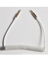 Wholesale Dudao long stretchable cable AUX mini jack 3.5mm spring 150cm white (L12 white) - DDA6 - {ean13} - Hurt