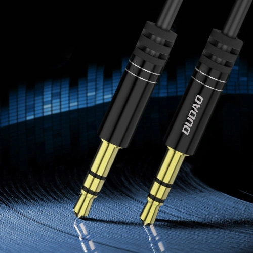 Kabel audio sprężynowy Dudao AUX mini jack 3.5mm ~150cm biały (L12)