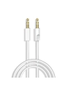 Kabel audio Dudao AUX mini jack 3.5mm 1m bílý (L12S)