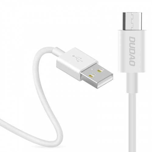 Dudao Distributor - 6970379613764 - DDA9 - Dudao cable USB / micro USB 3A cable 1m white (L1M white) - B2B homescreen