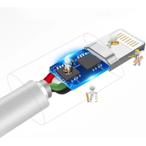 Kabel Dudao USB/microUSB 3A 1m biały (L1M)