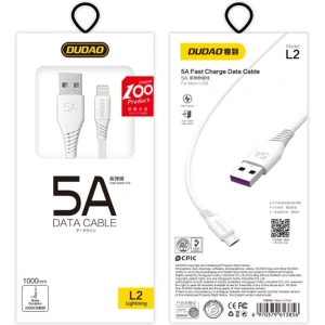 Hurtownia GSM - Kabel Dudao USB/Lightning 5A 1m bílý (L2L) - DDA11 - {ean13} - Hurt