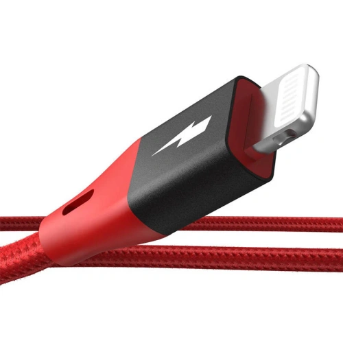 Kabel BlitzWolf MF-10 Pro USB-A/Lightning MFI 20W 1.8m (czerwony)