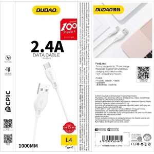 Hurtownia GSM - Kabel Dudao USB/Lightning 2.4A 1m bílý (L4L) - DDA16 - {ean13} - Hurt
