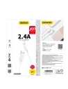 Hurtownia GSM - Kabel Dudao USB/Lightning 2.4A 1m weiß (L4L) - DDA16 - {ean13} - Hurt