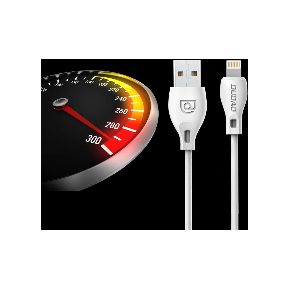 Hurtownia GSM - Kábel Dudao USB/Lightning 2.1A 2m fehér (L4L) - DDA17 - {ean13} - Hurt