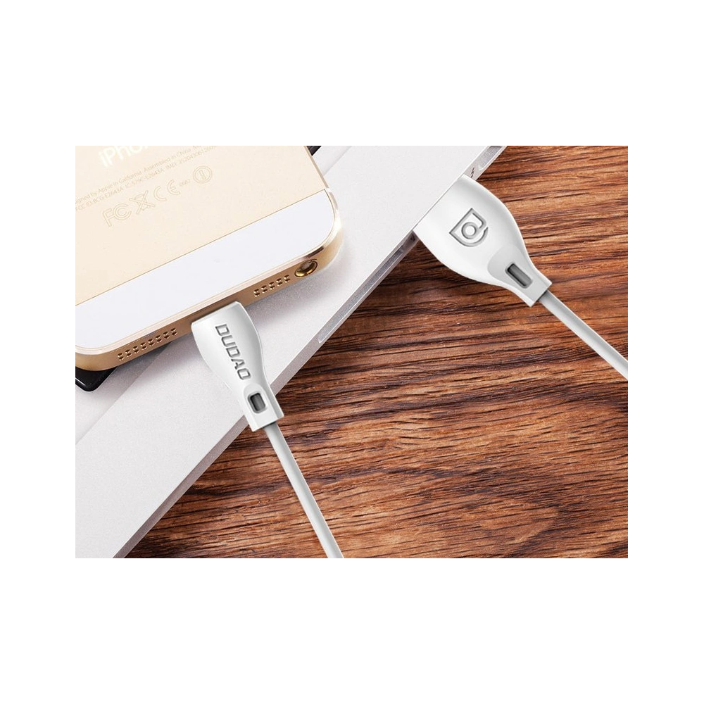 Hurtownia GSM - Kábel Dudao USB/Lightning 2.1A 2m fehér (L4L) - DDA17 - {ean13} - Hurt