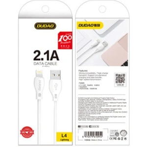 Hurtownia GSM - Kabel Dudao USB/Lightning 2.1A 2m bílý (L4L) - DDA17 - {ean13} - Hurt