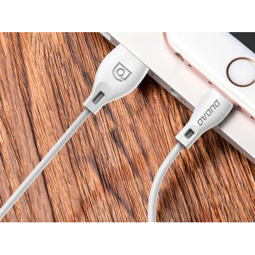 Kabel Dudao microUSB 2.4A 1m biały (L4M)