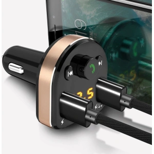 Hurtownia GSM - FM-Transmitter Dudao Bluetooth MP3 3.1A 2xUSB schwarz (R2Pro) - DDA22 - {ean13} - Hurt