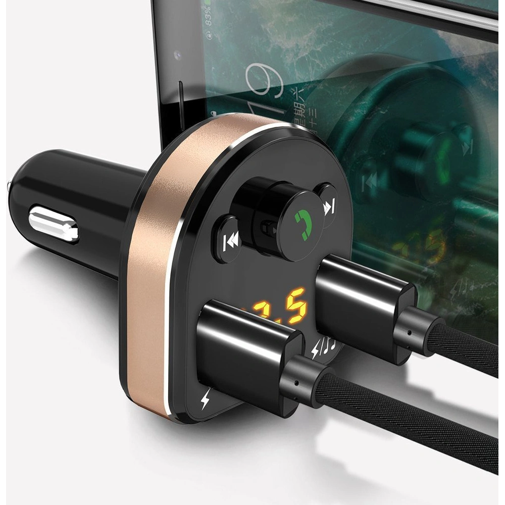 Hurtownia GSM - FM-Transmitter Dudao Bluetooth MP3 3.1A 2xUSB schwarz (R2Pro) - DDA22 - {ean13} - Hurt