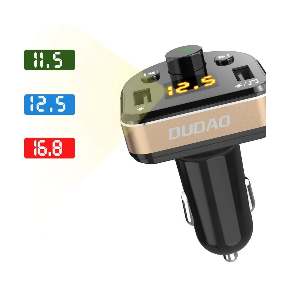 Hurtownia GSM - FM-Transmitter Dudao Bluetooth MP3 3.1A 2xUSB schwarz (R2Pro) - DDA22 - {ean13} - Hurt