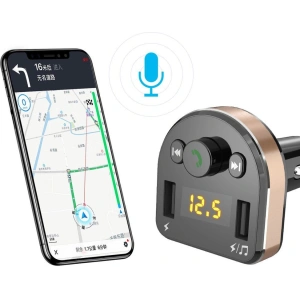 Hurtownia GSM - Transmiter FM Dudao Bluetooth MP3 3.1A 2xUSB černý (R2Pro) - DDA22 - {ean13} - Hurt
