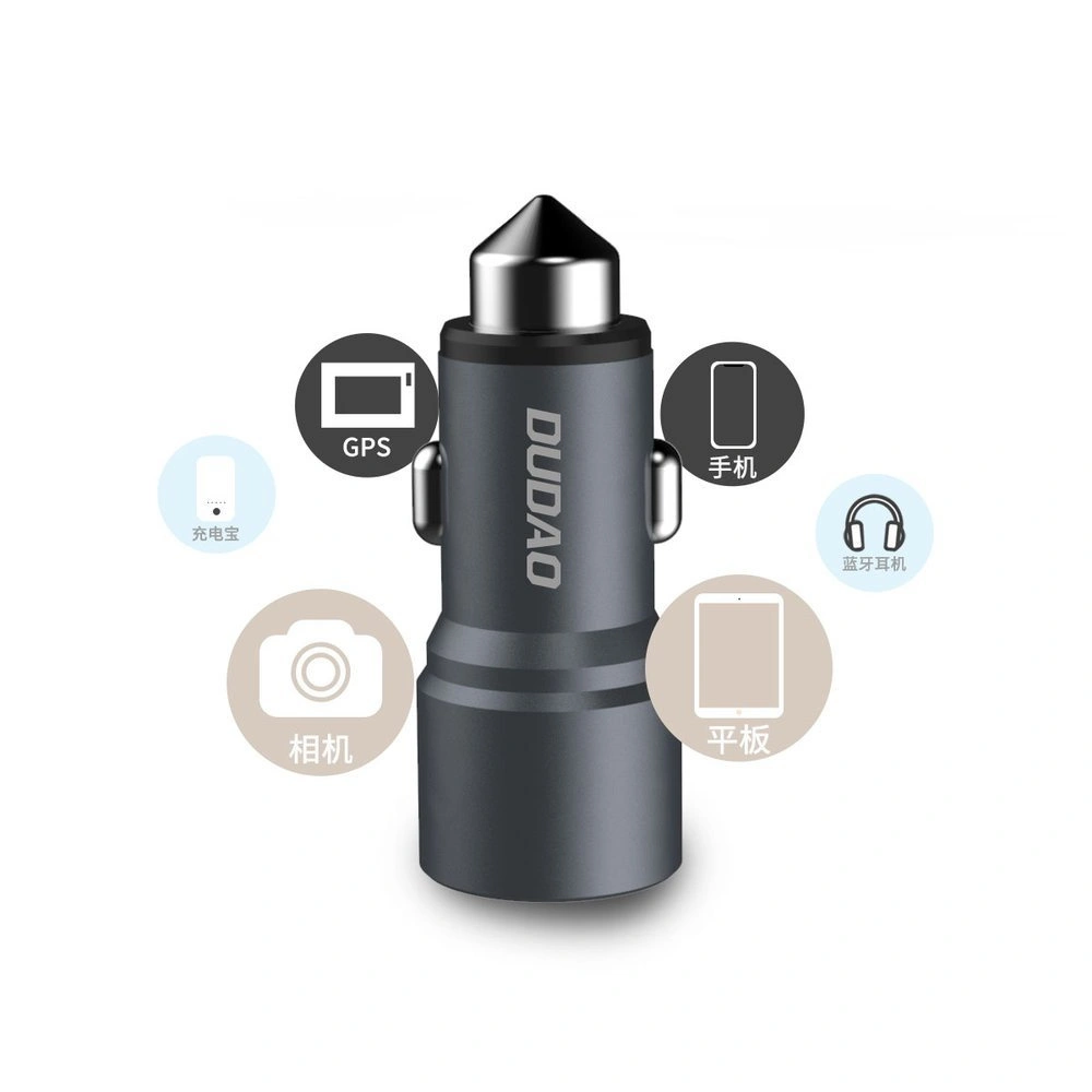 Wholesale Dudao car charger 2x USB 3.1A gray (R5 gray) - DDA23 - {ean13} - Hurt