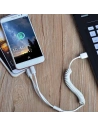 Hurtownia GSM - Auto nabíječka Dudao 2x USB 2.4A + USB kabel 3w1 Lightning/USB-C/microUSB bílá (R7) - DDA24 - {ean13} - Hurt