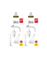 Hurtownia GSM - Auto nabíječka Dudao 2x USB 2.4A + USB kabel 3w1 Lightning/USB-C/microUSB bílá (R7) - DDA24 - {ean13} - Hurt