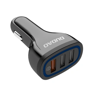 Hurtownia GSM - Autonabíječka Dudao Quick Charge 3.0 2.4A 18W 3xUSB bílá (R7S) - DDA26 - {ean13} - Hurt