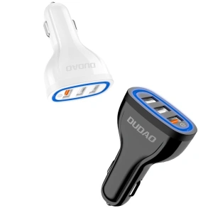 Hurtownia GSM - Autonabíječka Dudao Quick Charge 3.0 2.4A 18W 3xUSB bílá (R7S) - DDA26 - {ean13} - Hurt